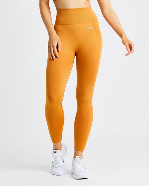 AYBL Balance V2 Seamless Leggings Orange | 741-YBILZH