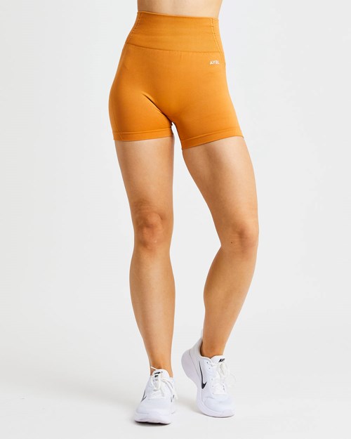 AYBL Balance V2 Seamless Shorts Orange | 258-ZHJMCR