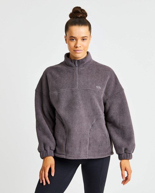 AYBL Effortless Oversized Fleece Charcoal | 028-AHGKCY