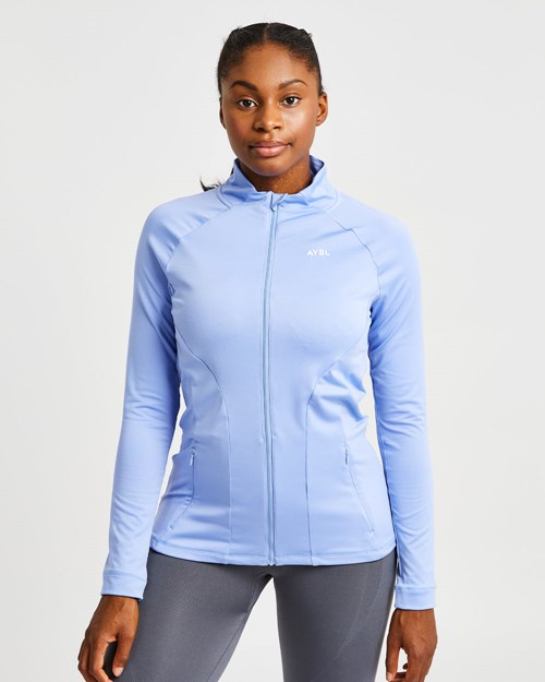 AYBL Effortless Zip Jacket Hellblau | 572-DCOSBN