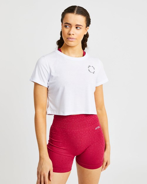 AYBL Element Crop Top Weiß | 438-SRIHBM