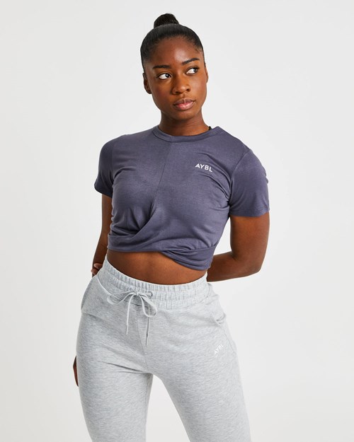 AYBL Element Twist Top Charcoal | 701-YJNHQW