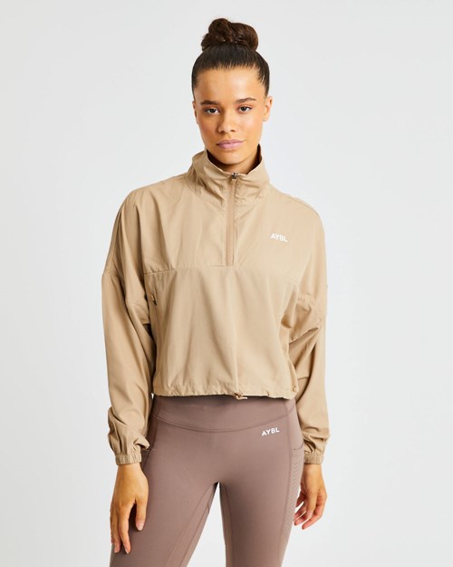 AYBL Everyday 1/2 Zip Pullover Nude | 849-OCVMEZ