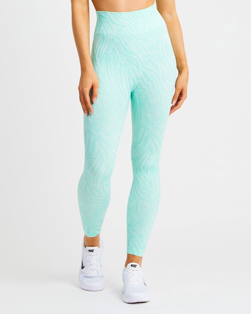 AYBL Evolve Animal Seamless Leggings Mintfarben Grün | 527-YLUVID