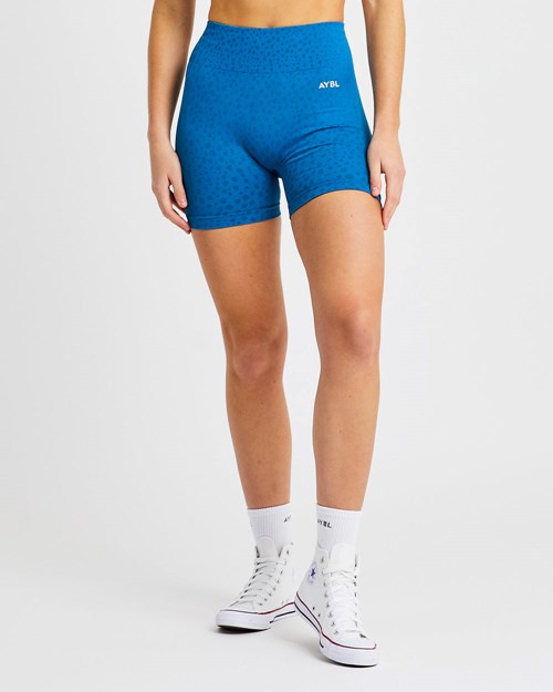 AYBL Evolve Speckle Seamless Shorts Blau | 943-MDITXY