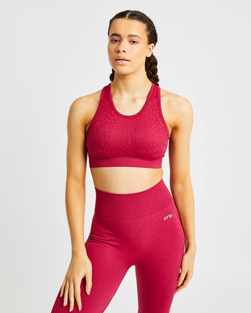 AYBL Evolve Speckle Seamless Sports Bra Raspberry | 162-PTYCOV