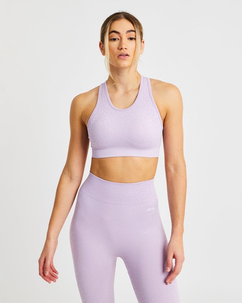 AYBL Evolve Speckle Seamless Sports Bra Lilac | 584-YMZLIQ