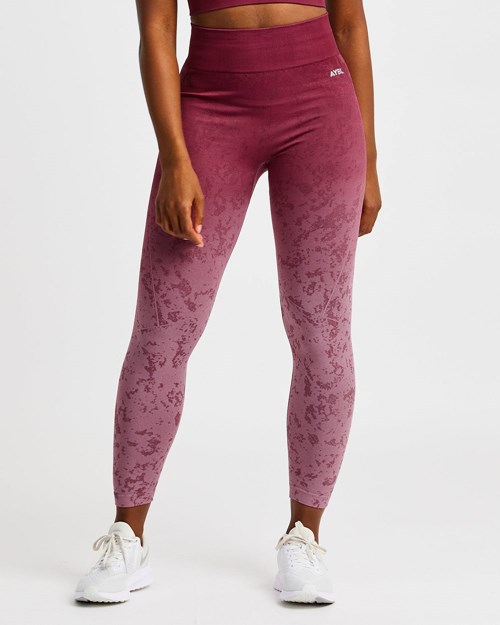 AYBL Flare Seamless Leggings Plum | 431-GIJDMQ