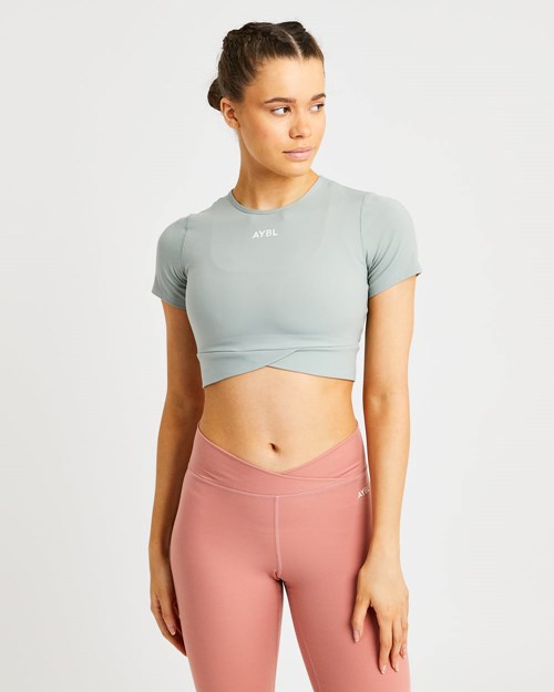 AYBL Flow Crop Top Grün | 492-MLOCNY