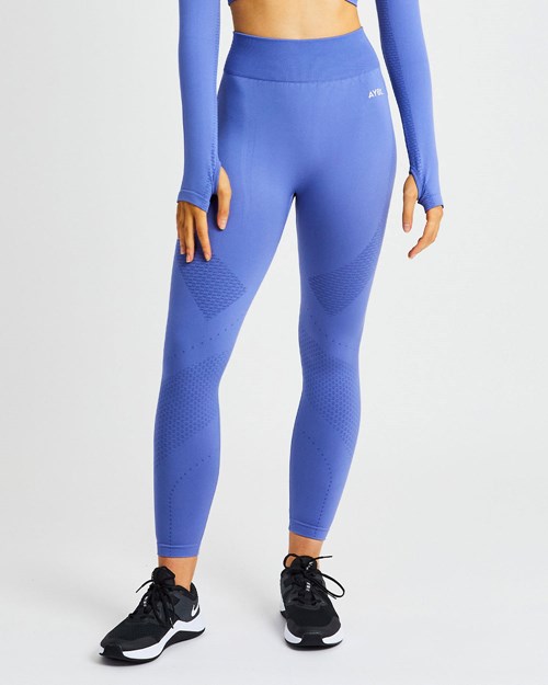 AYBL Ignite Seamless Leggings Blau | 368-PEIOFZ