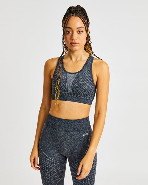 AYBL Impact Seamless Sports Bra Schwarz | 610-VYNJTA