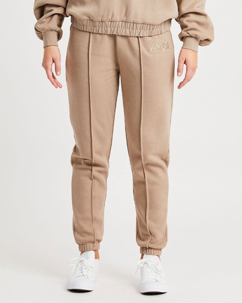 AYBL Luxe Joggers Mocha | 014-XDUJTS