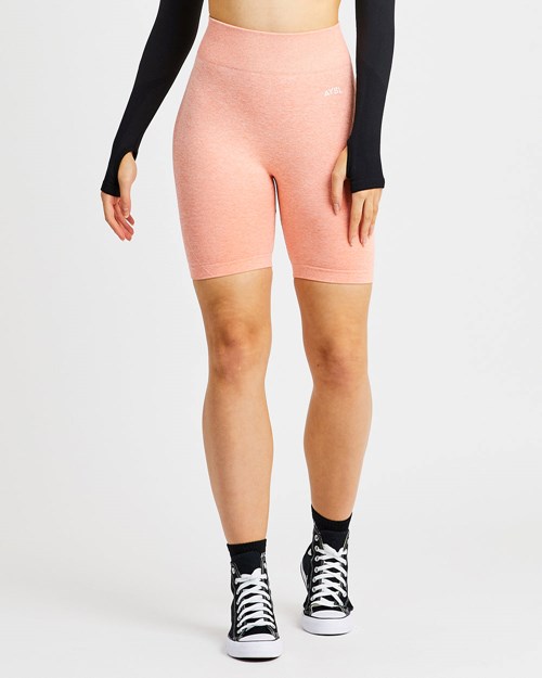 AYBL Motion Seamless Cycling Shorts Peach Marl | 687-YWUVKA