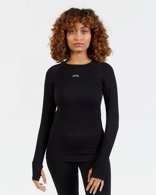 AYBL Motion Seamless Long Sleeve Top Schwarz | 970-KSARZO