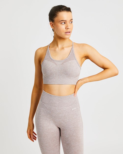 AYBL Motion Seamless Sports Bra Beige | 875-OWTAHE