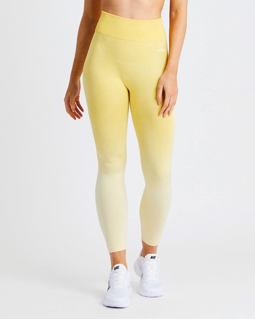 AYBL Pulse Ombré Seamless Leggings Gelb | 104-PNVXQH