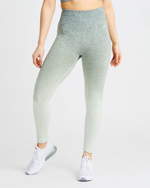 AYBL Pulse Ombré Seamless Leggings Khaki | 490-XWUFGL