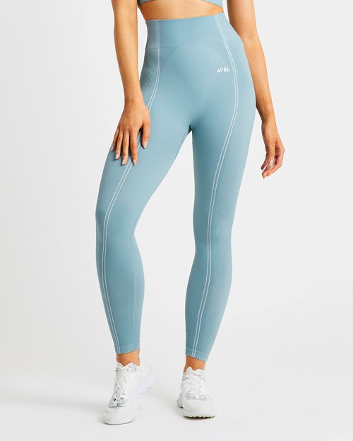 AYBL Reflex Seamless Leggings Teal | 954-YEOQWB