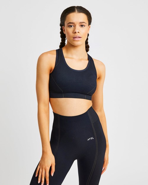 AYBL Reflex Seamless Sports Bra Schwarz | 710-YOUKGR