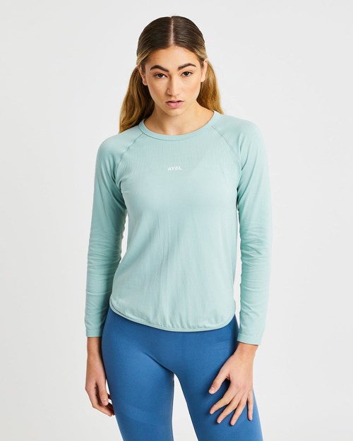 AYBL Reform Seamless Long Sleeve T Shirt Grün | 457-EXRYWG