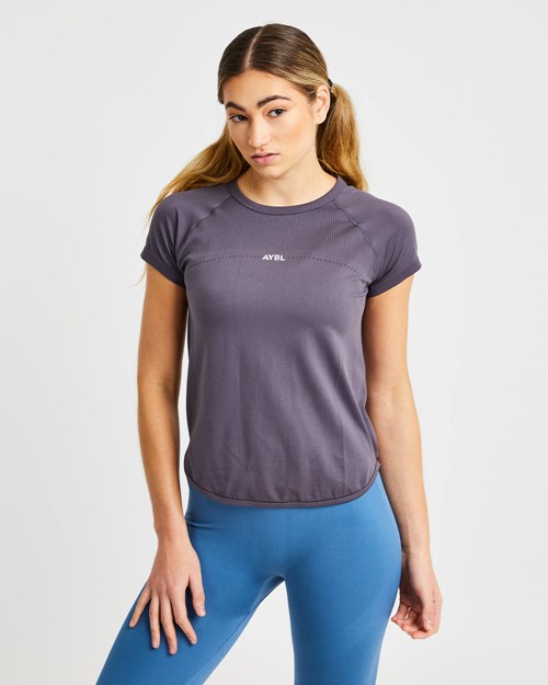 AYBL Reform Seamless T Shirt Charcoal | 605-LBRUSJ