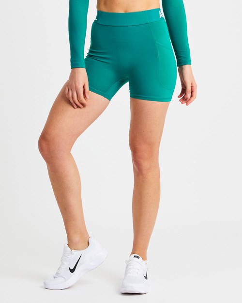 AYBL Sport Shorts Teal | 906-QKHJVX