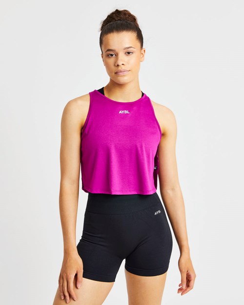 AYBL Strive Crop Vest Magenta | 603-ZVLAGC