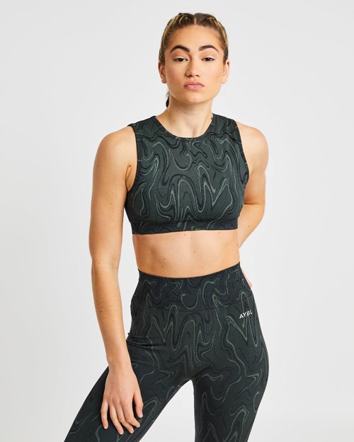 AYBL Velocity Seamless Crop Vest Schwarz | 602-RQKGUA