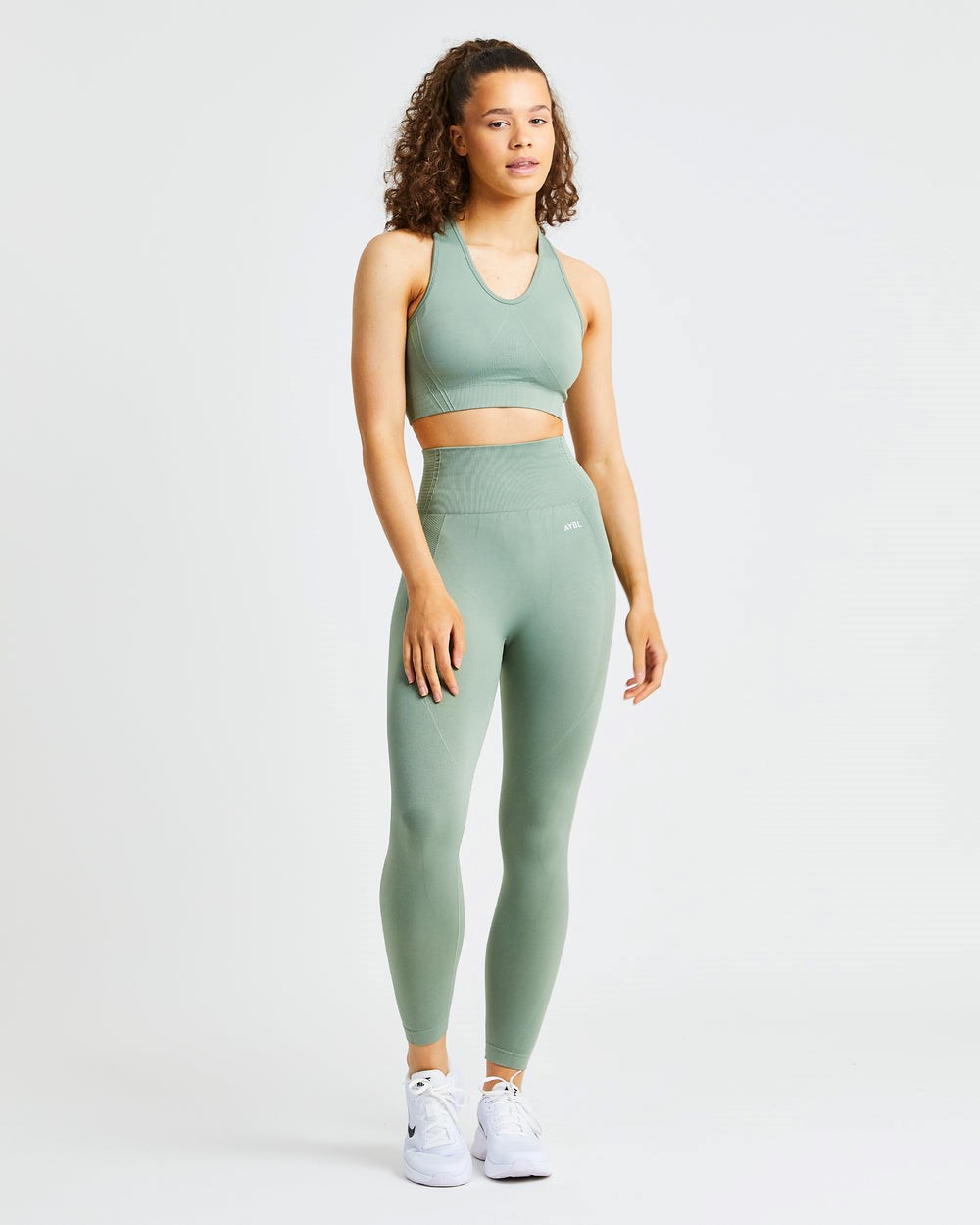 AYBL Balance V2 Seamless Leggings Olivgrün Grün | 816-FXWNVH