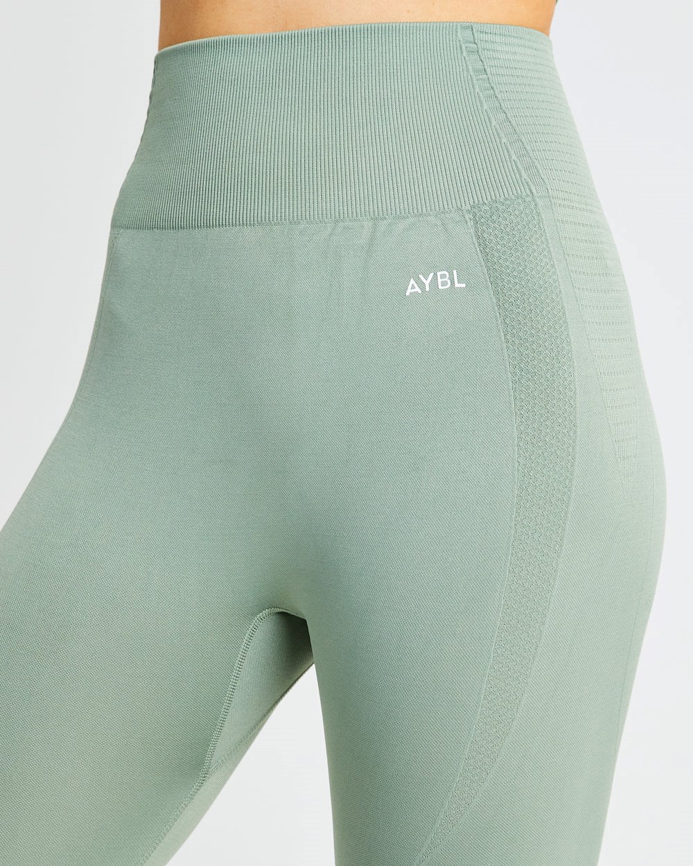 AYBL Balance V2 Seamless Leggings Olivgrün Grün | 816-FXWNVH