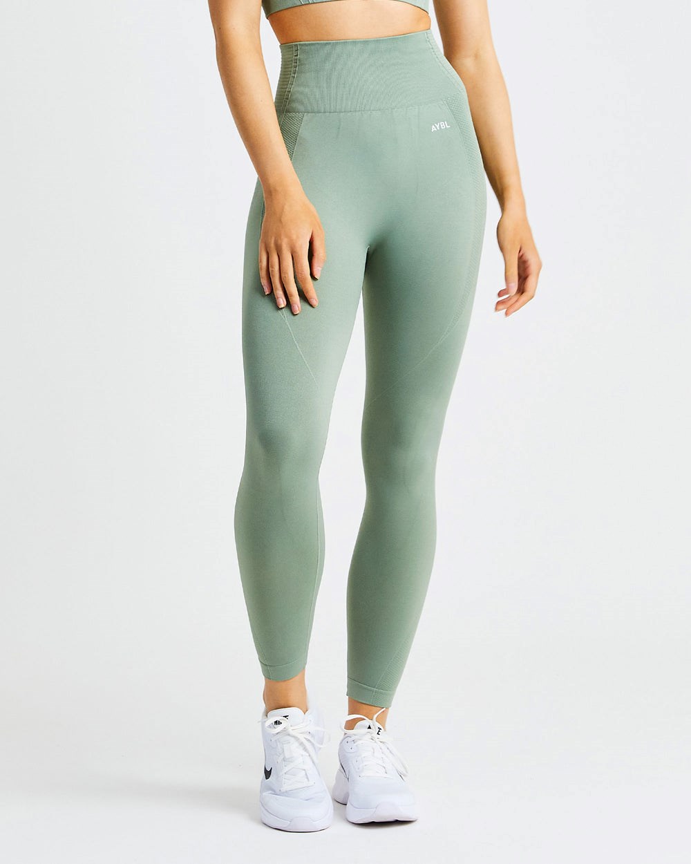 AYBL Balance V2 Seamless Leggings Olivgrün Grün | 816-FXWNVH