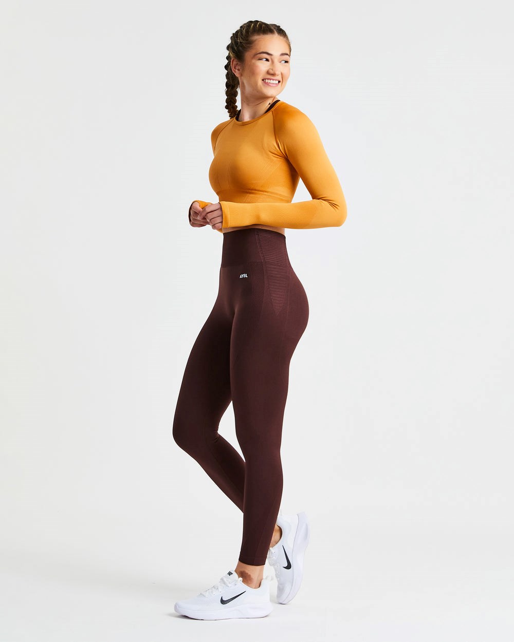 AYBL Balance V2 Seamless Leggings Schokolade Braun | 035-KVIMFB