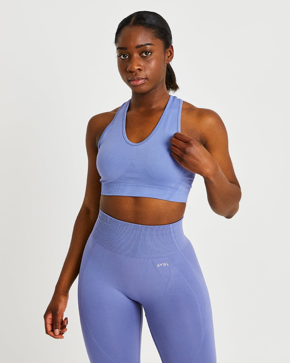 AYBL Balance V2 Seamless Sports Bra Blau | 290-FNQWLB