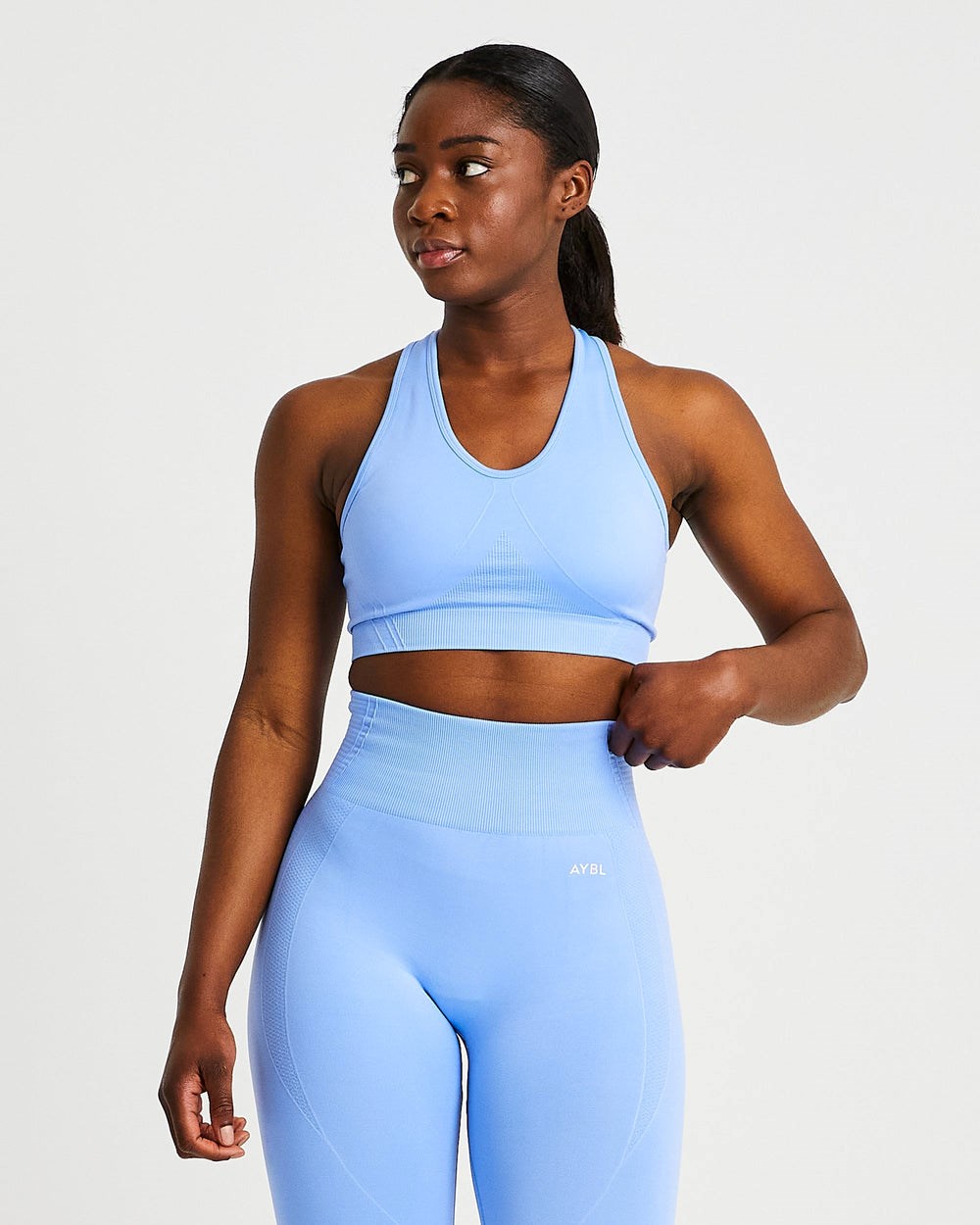 AYBL Balance V2 Seamless Sports Bra Blau | 578-RICJSB