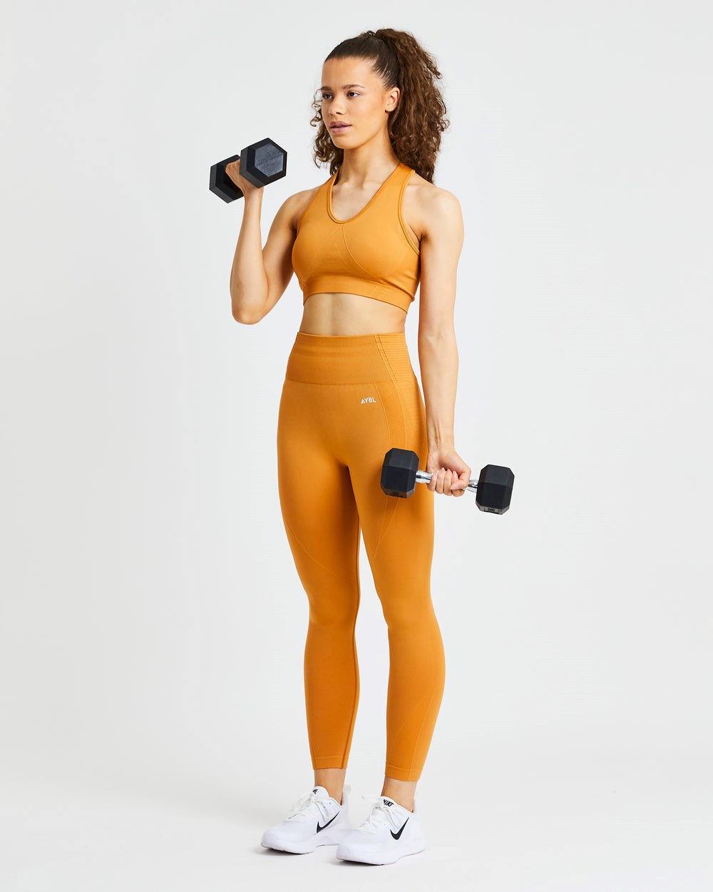 AYBL Balance V2 Seamless Sports Bra Orange | 417-XTFIBG