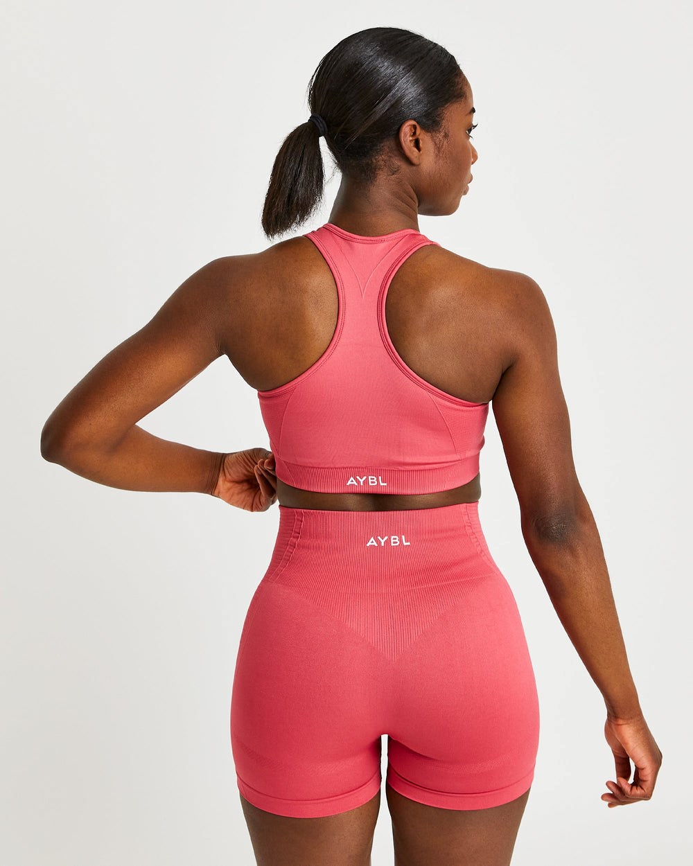 AYBL Balance V2 Seamless Sports Bra Rosa | 459-QWYROJ