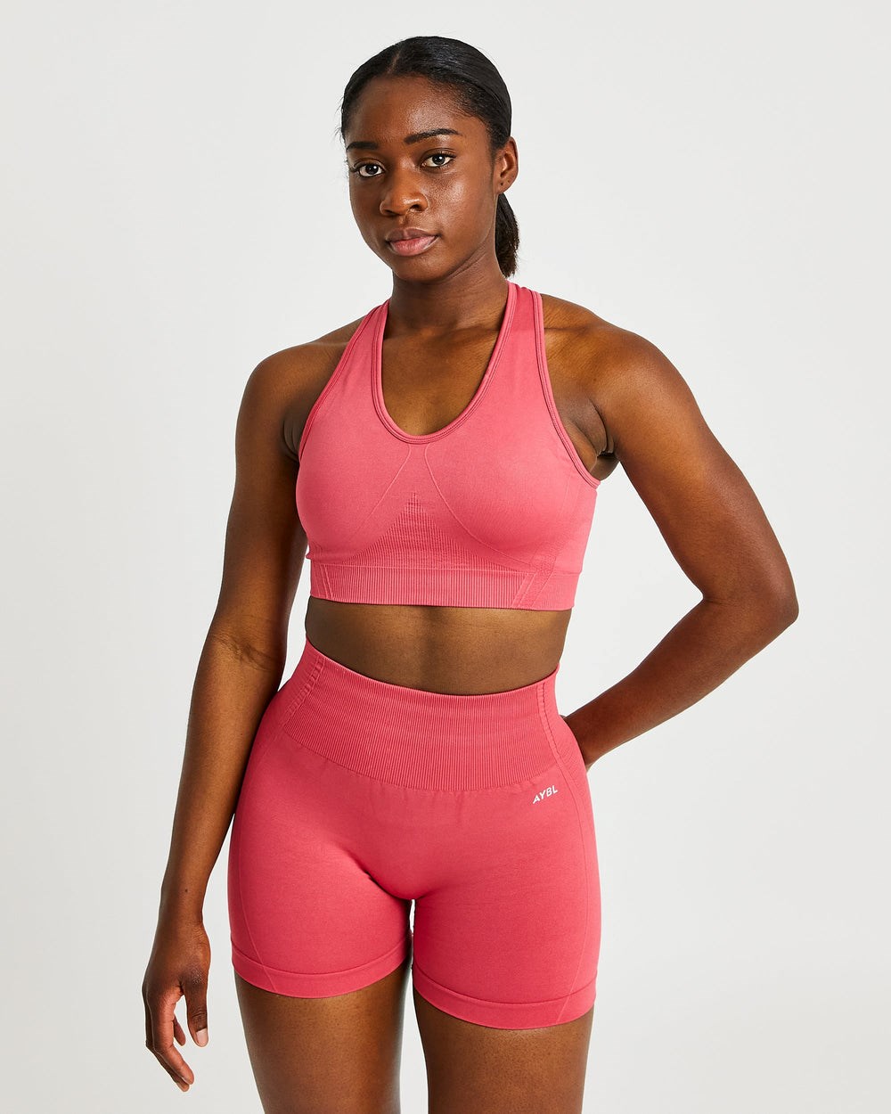 AYBL Balance V2 Seamless Sports Bra Rosa | 459-QWYROJ