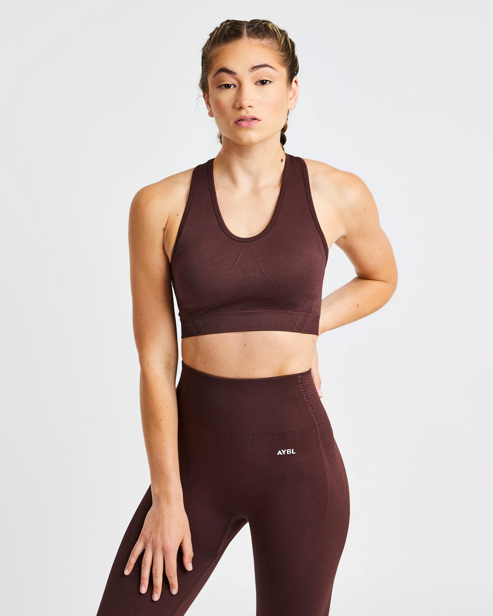 AYBL Balance V2 Seamless Sports Bra Schokolade Braun | 180-KIDNWB