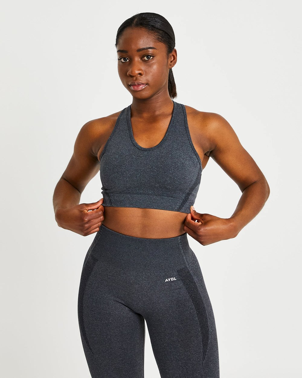 AYBL Balance V2 Seamless Sports Bra Schwarz | 628-WVQLNS