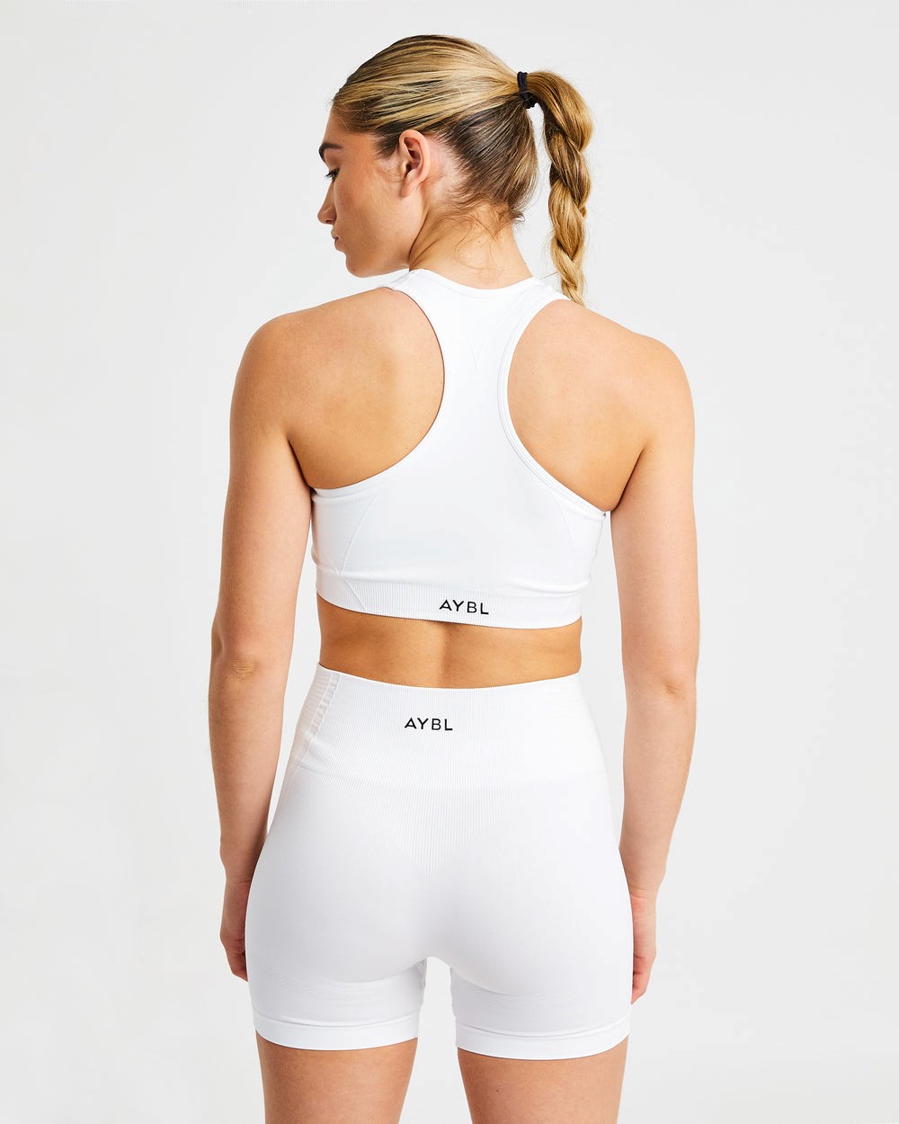 AYBL Balance V2 Seamless Sports Bra Weiß | 607-IVJFGH