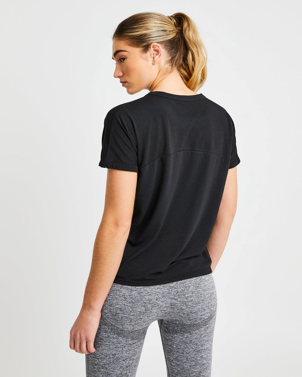 AYBL Boxy T Shirt Schwarz | 378-NZFRHC