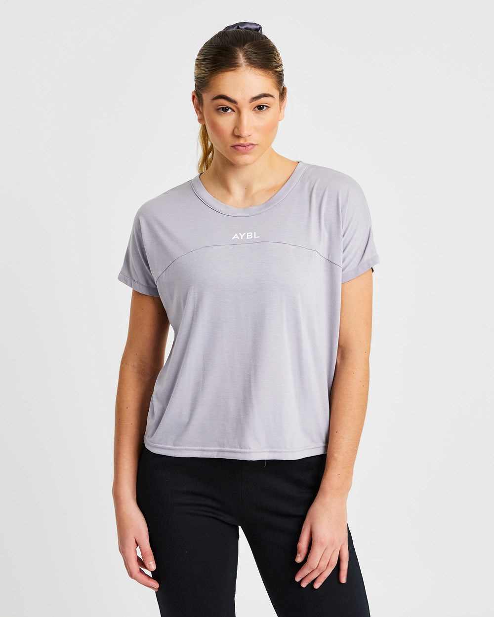 AYBL Boxy T Shirt Soft Lilac | 327-PHZIQU