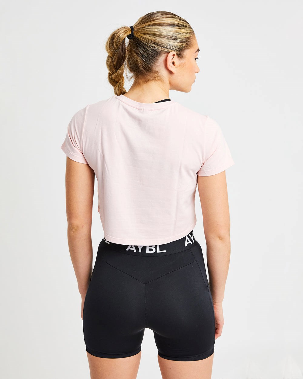 AYBL Crop T Shirt Rosa | 410-DVGEFO