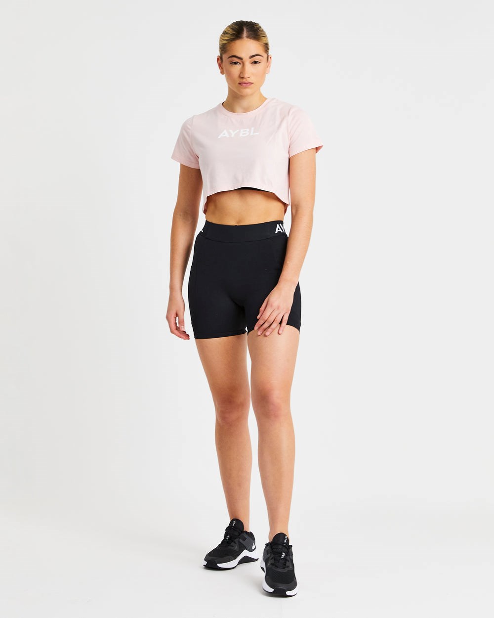 AYBL Crop T Shirt Rosa | 410-DVGEFO