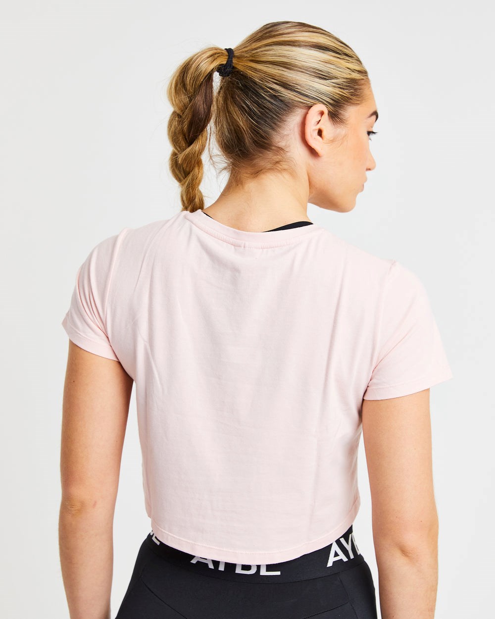 AYBL Crop T Shirt Rosa | 410-DVGEFO