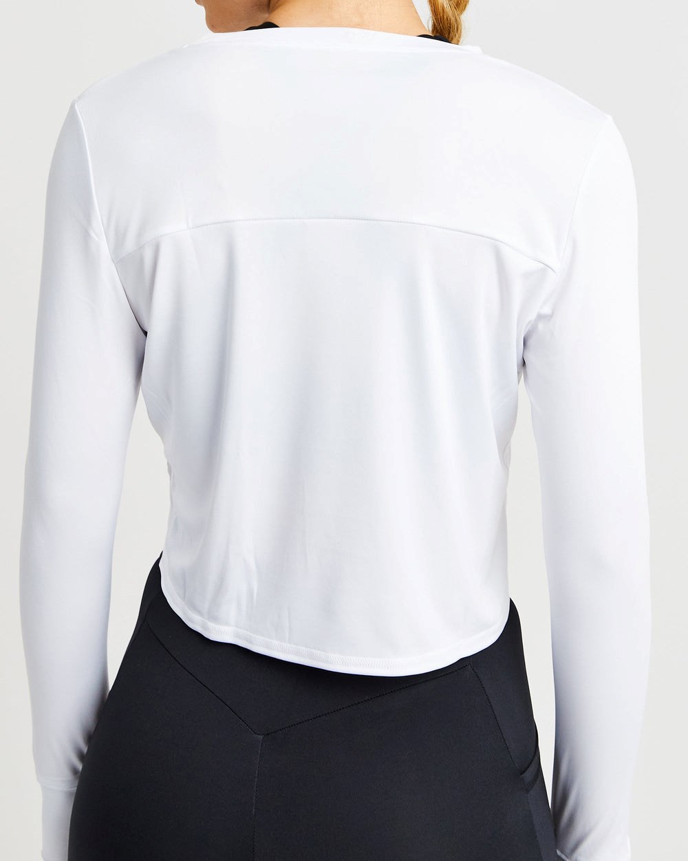 AYBL Define Long Sleeve Crop T Weiß | 405-SMRUFL