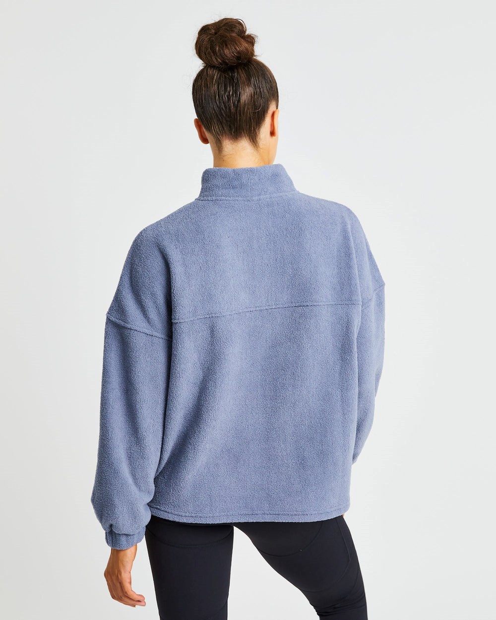 AYBL Effortless Oversized Fleece Blau | 630-GUVFBE