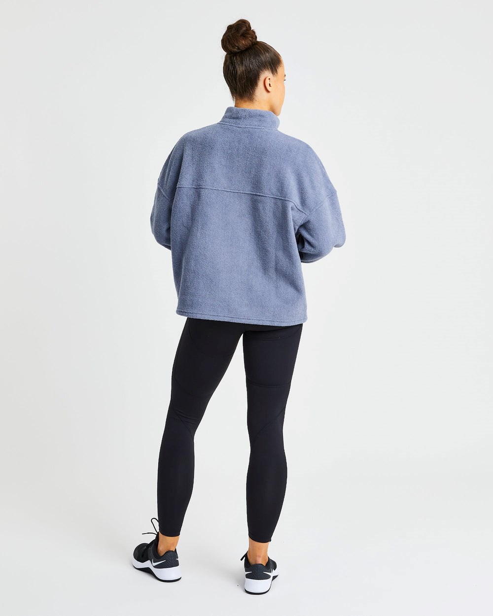 AYBL Effortless Oversized Fleece Blau | 630-GUVFBE