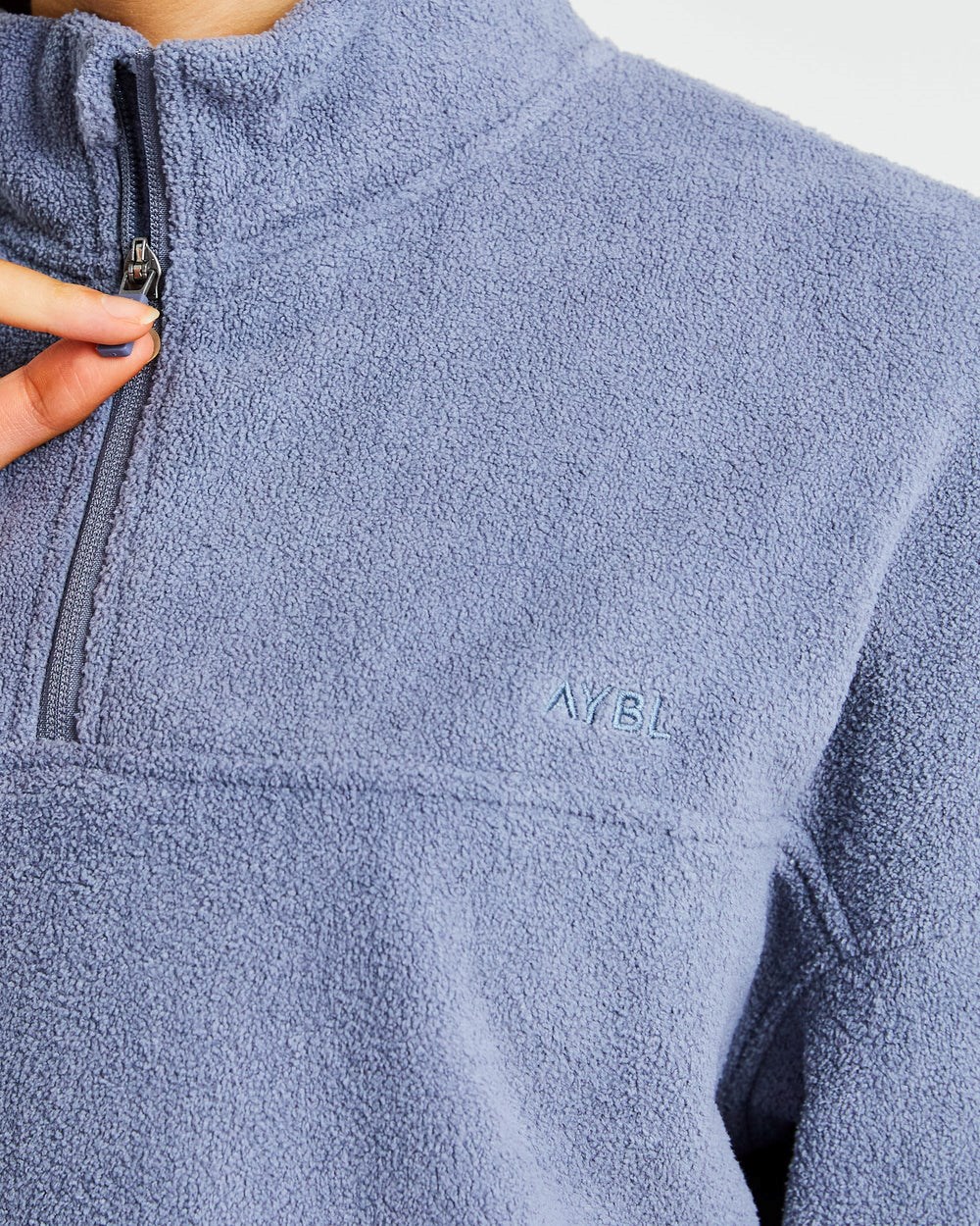 AYBL Effortless Oversized Fleece Blau | 630-GUVFBE