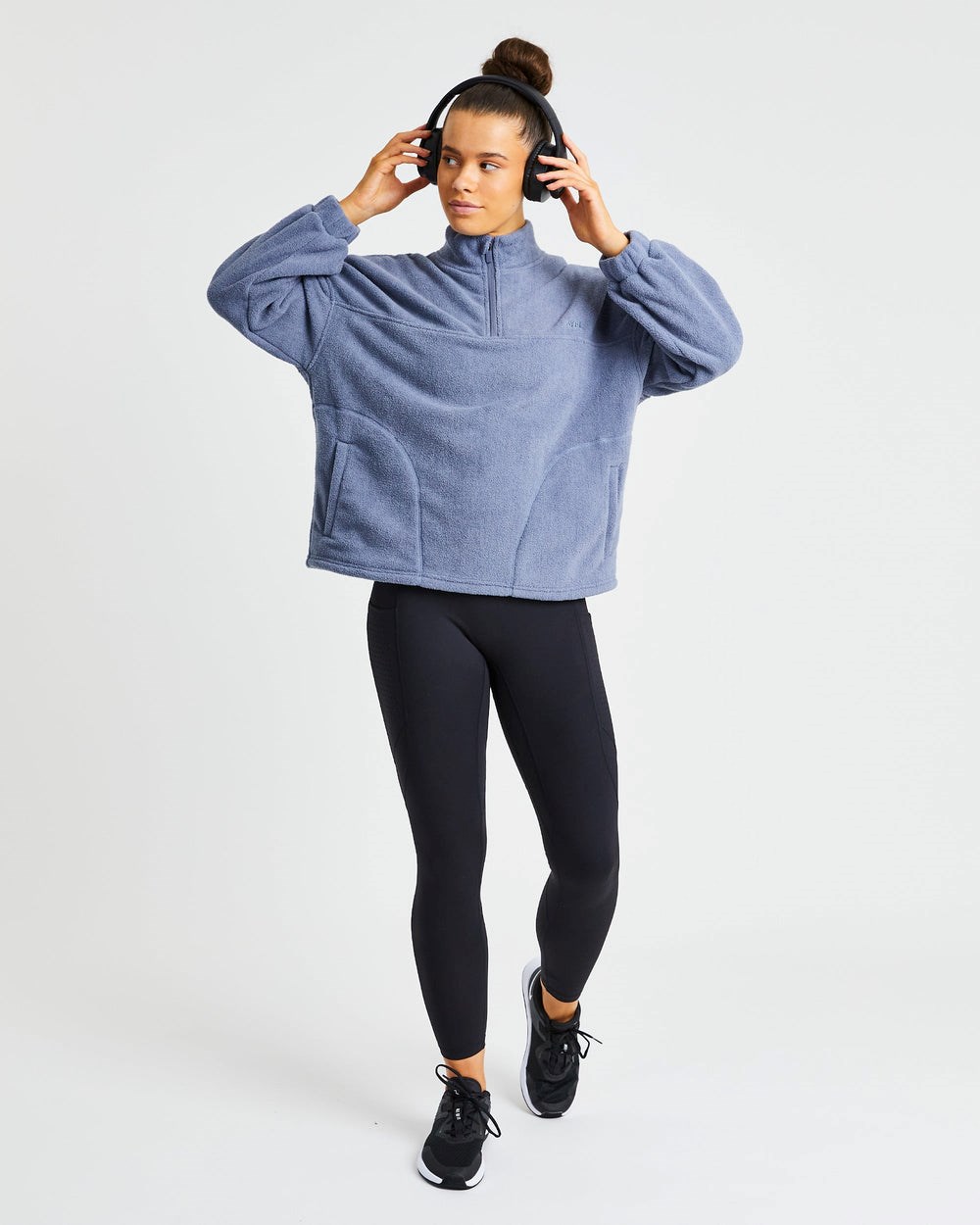 AYBL Effortless Oversized Fleece Blau | 630-GUVFBE